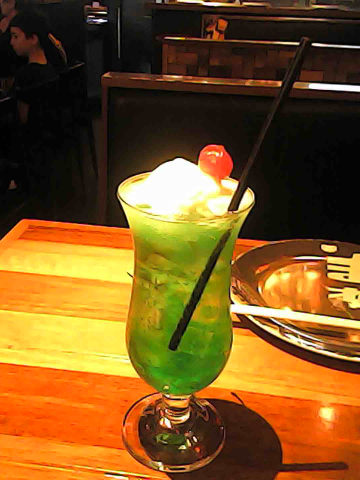 Some DELICIOUS melon soda I had.